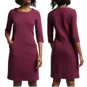 BODEN Auria Ottoman Sheath Dress size 8 women red wines